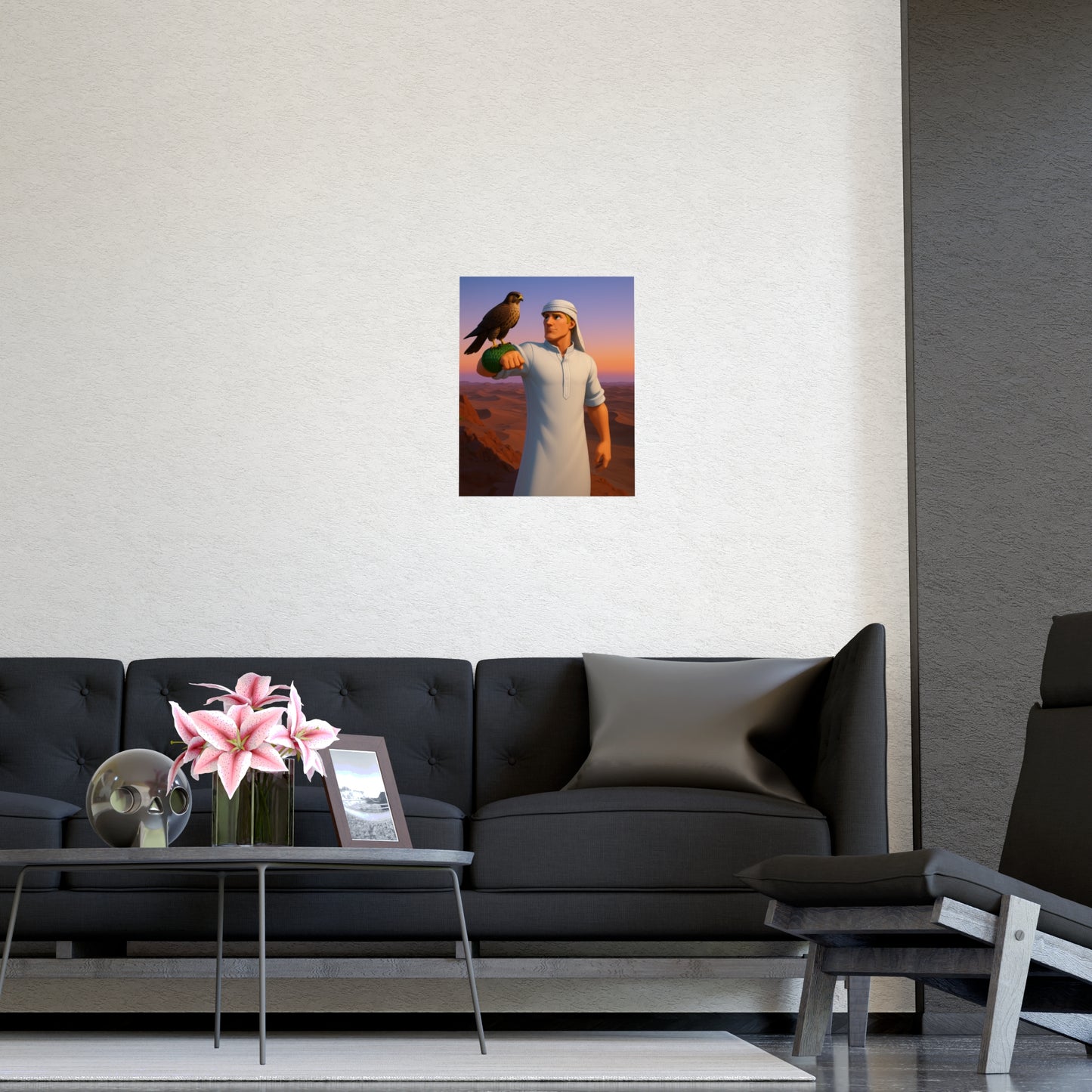 Desert Falcon Matte Poster