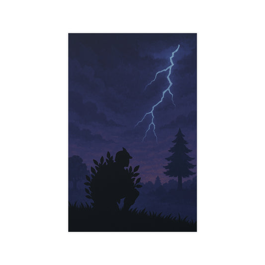 Bush Camper Matte Poster